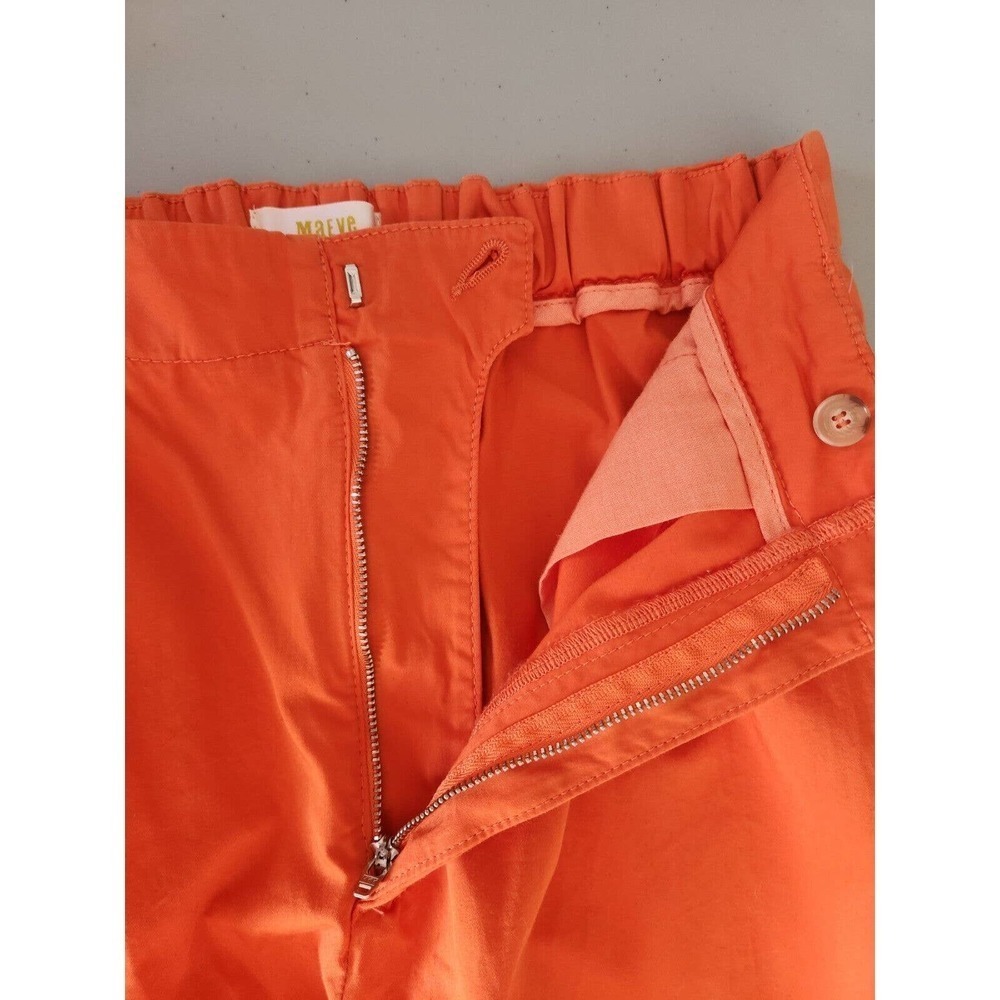 Anthropologie Wide-Leg Pants in Vibrant Orange - Picture 11 of 13